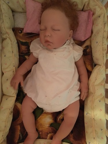 LEE MIDDLETON VINYL BREATH OF LIFE BABY KAITLYN DOLL ROOTED RED HAIR LIFE LIKE