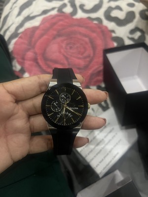 Bulova Futuro Men's Quartz Day/Calendar Black Dial Watch Bulova Futuro Men's Quartz Day/Calendar Black Dial Watch