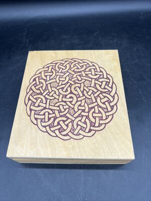 New, The Celtic World, Jim Paul, 18 pc Rubber Stamp Set w/ Case and book