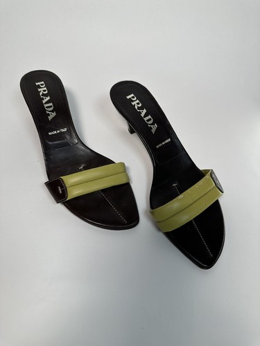 靴 AW1999 PRADA Leather mules 37 Prada Leather Mules | Black | FARFETCH