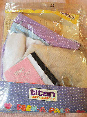 Peek A Pals Needlecraft Kit--Plush Bunny NIP