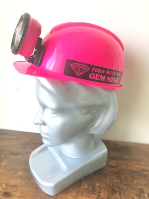 Kids Toy Miners Safety Hat   Real Built-On LED LIGHT - Foggy Mountain GEM MINE