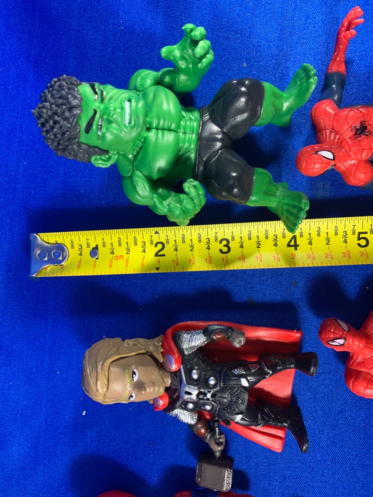 Super Heroes Lot of 9 Cake Toppers/PVC Mini Figures  Avengers Marvel Birthday