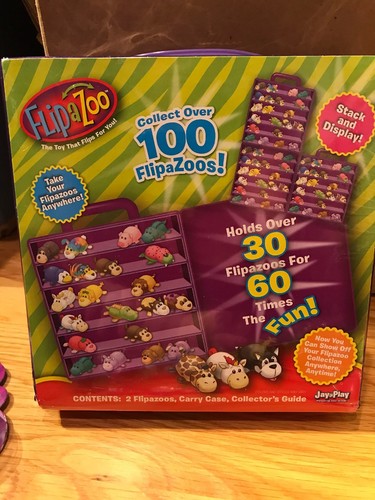 Lot Series 1 W/ 14 Flipazoos with case New In Box With Brand New Carrying Case