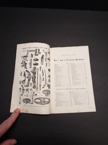 1880 Copeland & Chamberlin Mowing Machine Co Price List Worcester MA Farming