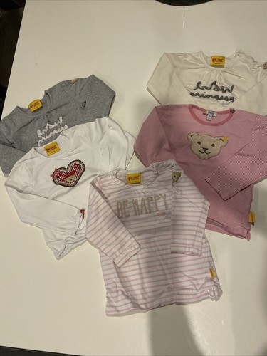 5 Langarmshirts Steiff Gr. 86-98 Mädchen