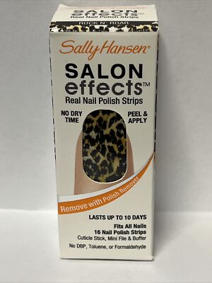 Sally Hansen Salon Effects Nail Polish Strips, Rock N' Roar (1 Box)