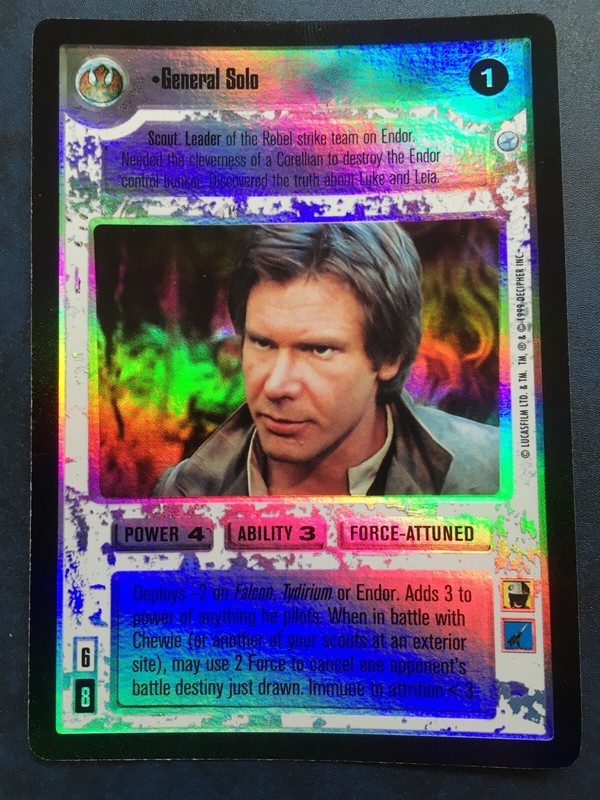 General Solo - Ultra Rare Foil Urf - Nm/Exc Endor Foil - Star Wars Ccg Decipher