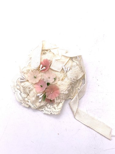 Rare VTG 1957 Vogue Jill Doll Bridal Wedding Bouquet Flowers Ivory Tulle Lace