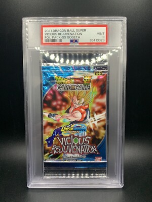 Dragon Ball Super Vicious Rejuvenation Foil SS Gogeta Booster Pack PSA 9 Mint