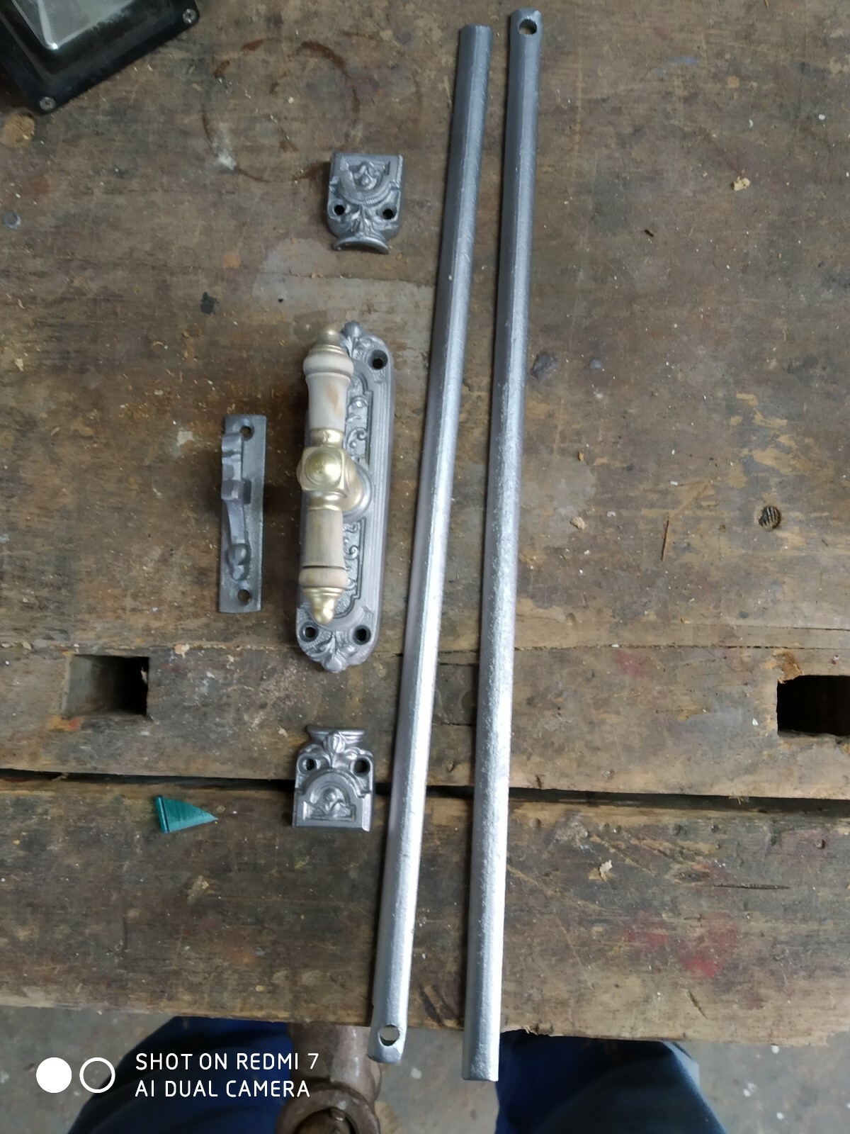 Fensterbeschlag antik original vor 1900, Bascule Fenstergetriebe,