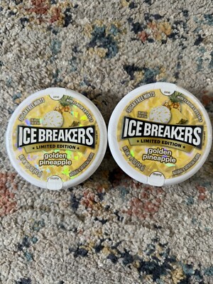 Ice breaker Mints golden Pineapple Limited Edition 2 Pack Sealed NEW