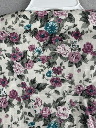 Vintage Stuart Alan Womens Suit 16 Pink 2pc Floral Cottage Skirt Jacket USA 2891