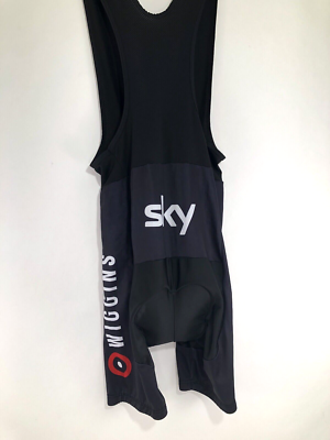 WIGGINS / RAPHA / SKY - Mens Lg. Cycling Bib Shorts w/ Padded Chamois