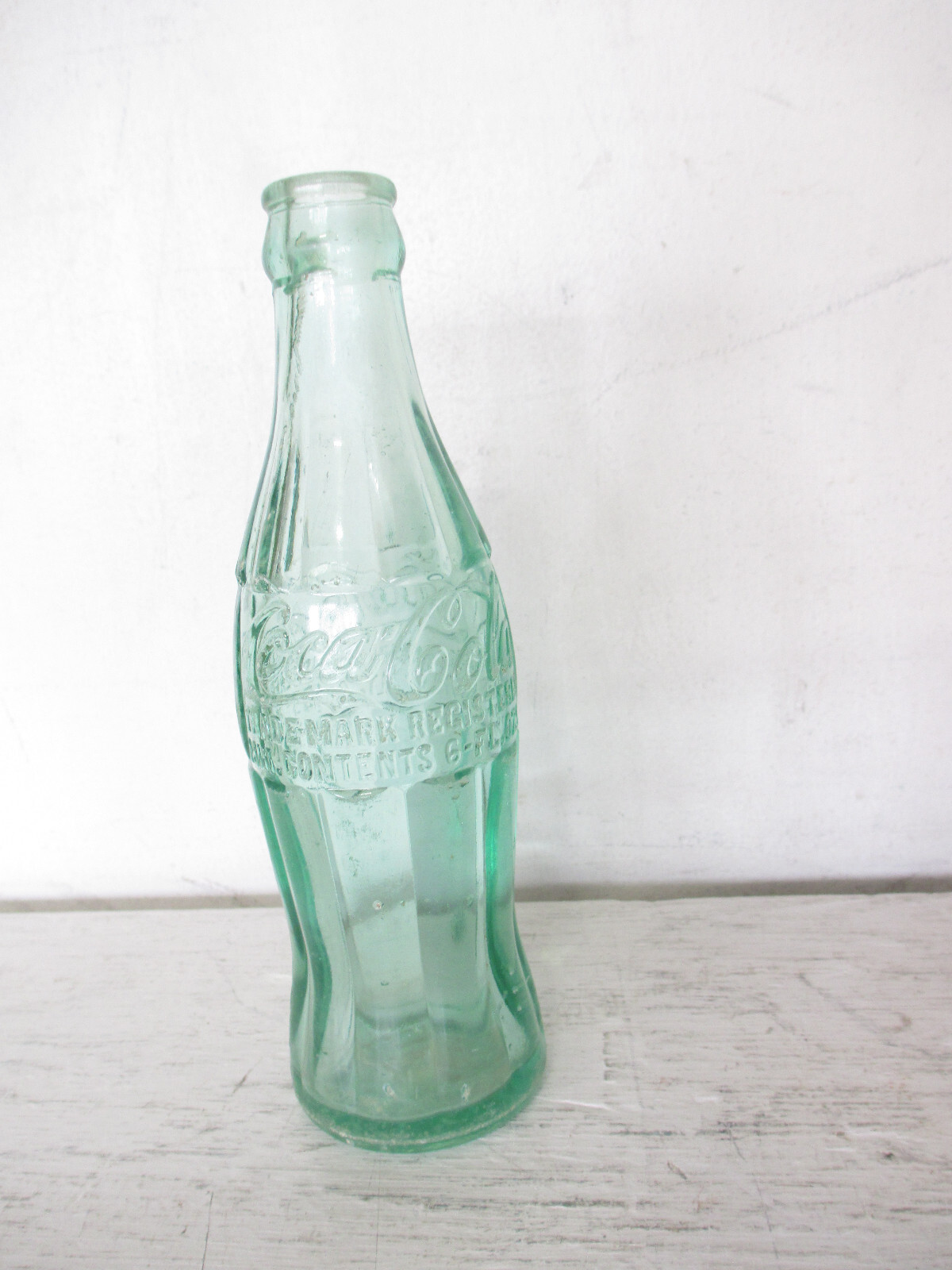 Vintage Green Coca-Cola Hobbleskirt Bottle 6 oz. Pat. D