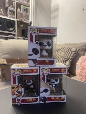 King Fu Panda FULL SET Funko Pop 250, 251, 252 VAULTED GREAT CONDITION