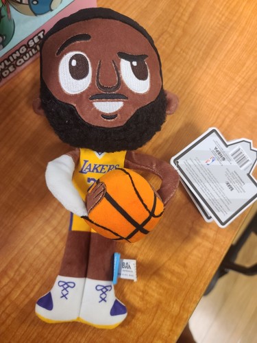 Bark 8 Inch LEBRON JAMES #23 los Angeles Lakers  dog pet squeaker crinkle toy