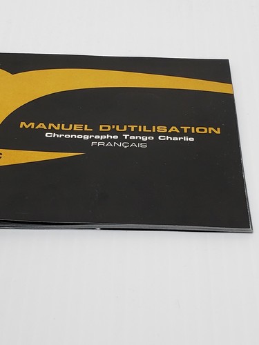 navitec chronographe tango charlie watch Instruction Manual English