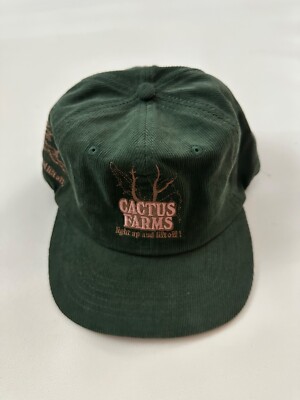 Travis Scott Cactus Farms Embroidered Green Graphic Snapback Hat Cap One Size
