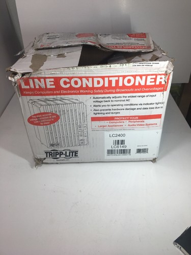 Tripp Lite LC2400 Line Conditioner 2400W AVR Surge 120V 20A 60Hz 6 Outlet