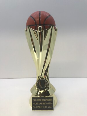 Basketball Trophy March Madness Award FREE Custom Engraving  ''Support the Vet''