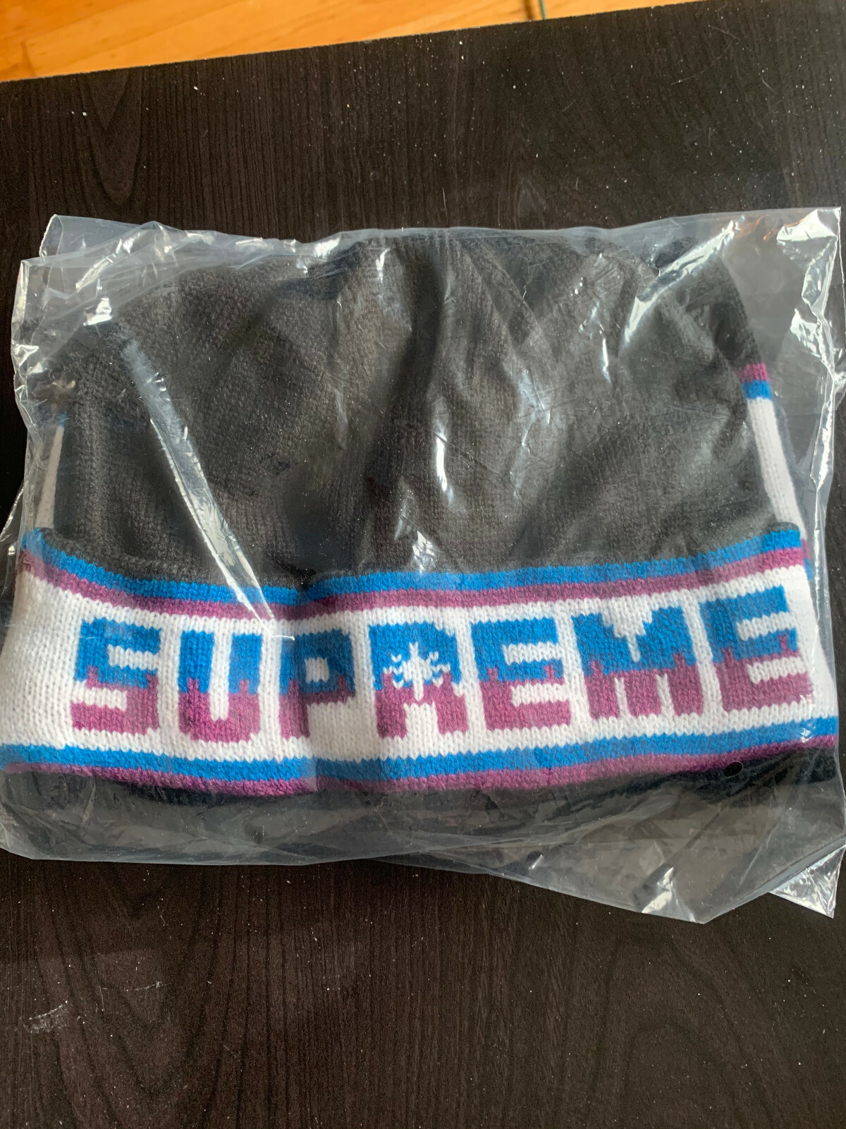 Supreme Double Logo Facemask Beanie 