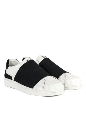 

ASH Женские белые кожаные спортивные кроссовки без застежек с круглым носком на платформе ASH, Белый, AS-CLIP