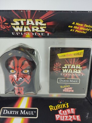 Oddz On and Hasbro Rubik's Darth Maul Puzzle Cube 1999 Phantom Menace Pre-owned 