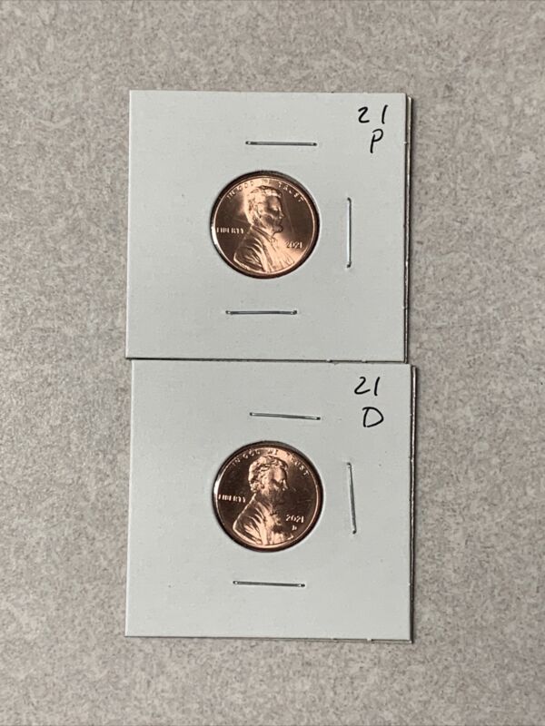 2021 P D Lincoln Shield Cents (Free Shipping)