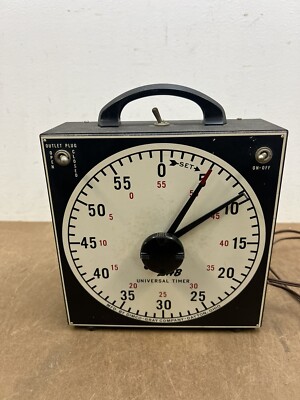 Vintage Darkroom Timer 60 minute GRALAB Model 171 hour black lab universal DIMCO