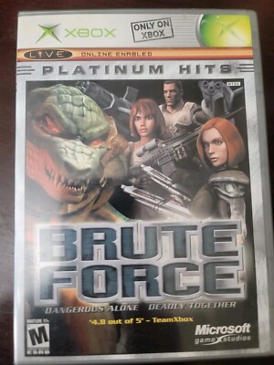 Brute Force (Microsoft Xbox) Complete Platinum Hits in Very Good Condition!