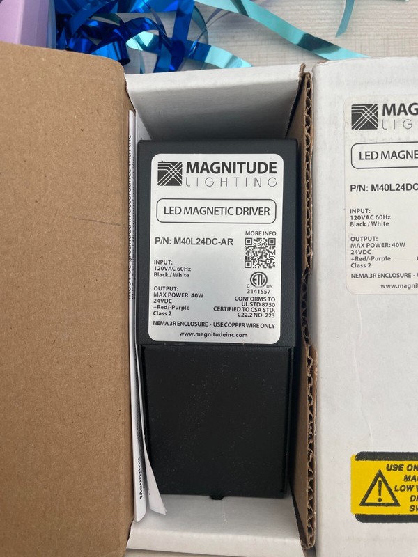 Magnitude M40L24DC-AR 40W 24V Dimmable Magnetic LED Driver
