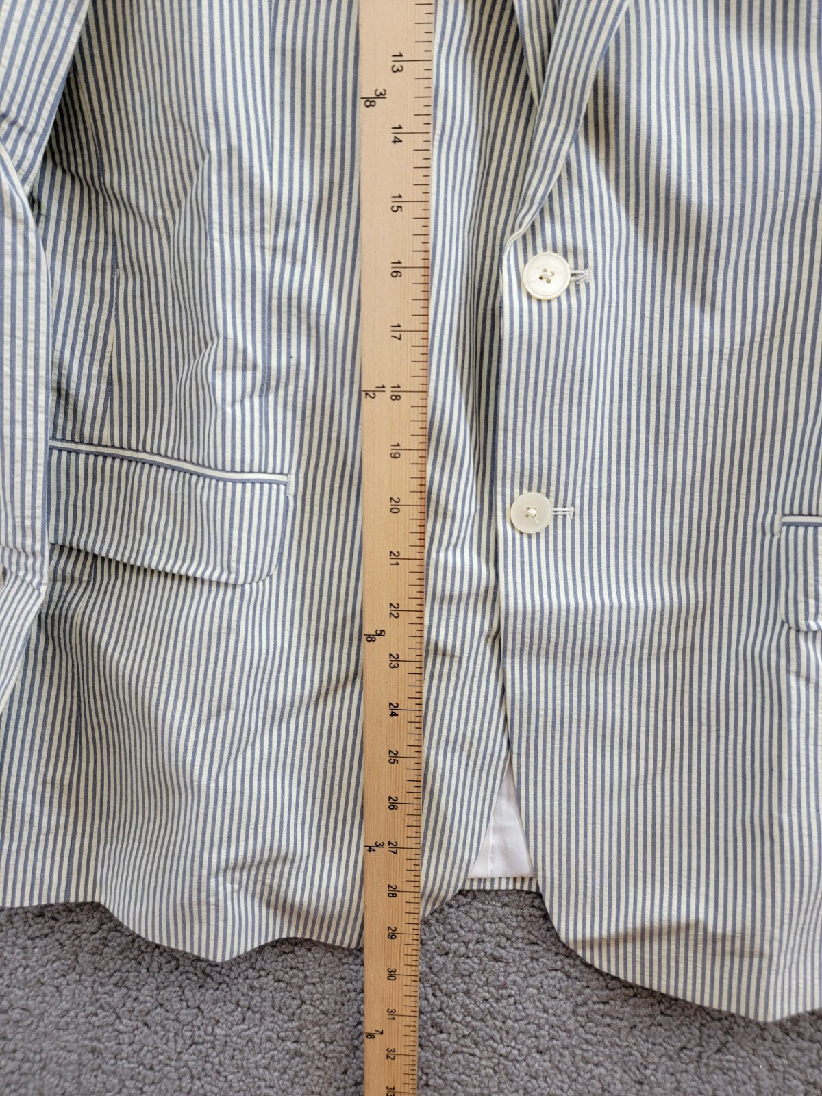 Lauren Ralph Lauren UltraFlex Classic-Fit Seersucker Sport Coat Boys 20R White - Picture 8 of 18