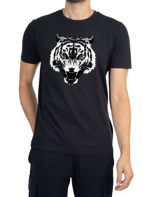 Мужская футболка с тигровым принтом Antony Morato, синяя