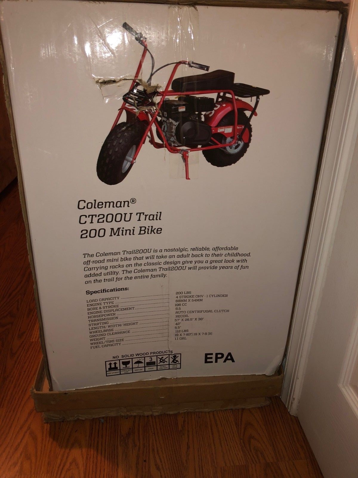 Supreme x Coleman Limited Edition CT200U Mini Bike SS17 Red BRAND NEW