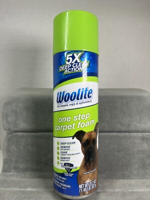 Woolite HEAVY TRAFFIC CARPET FOAM Deep Cleaner Pet Odor Stain Remover 23.2oz NEW