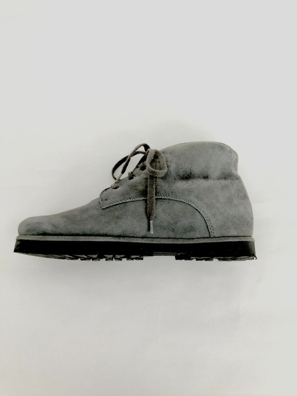 Semler Damenschuh, Gr. 4  (6), Grau, Wildleder , SchnÃ¼Rschuh