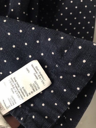 baby gap 3t girls Lightweight Polka Dot Navy Blue Spring Jacket