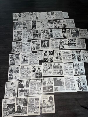 1977 Memphis Jerry Lawler Wrestling Program + Insert Collection Lot Set VOL 1-26