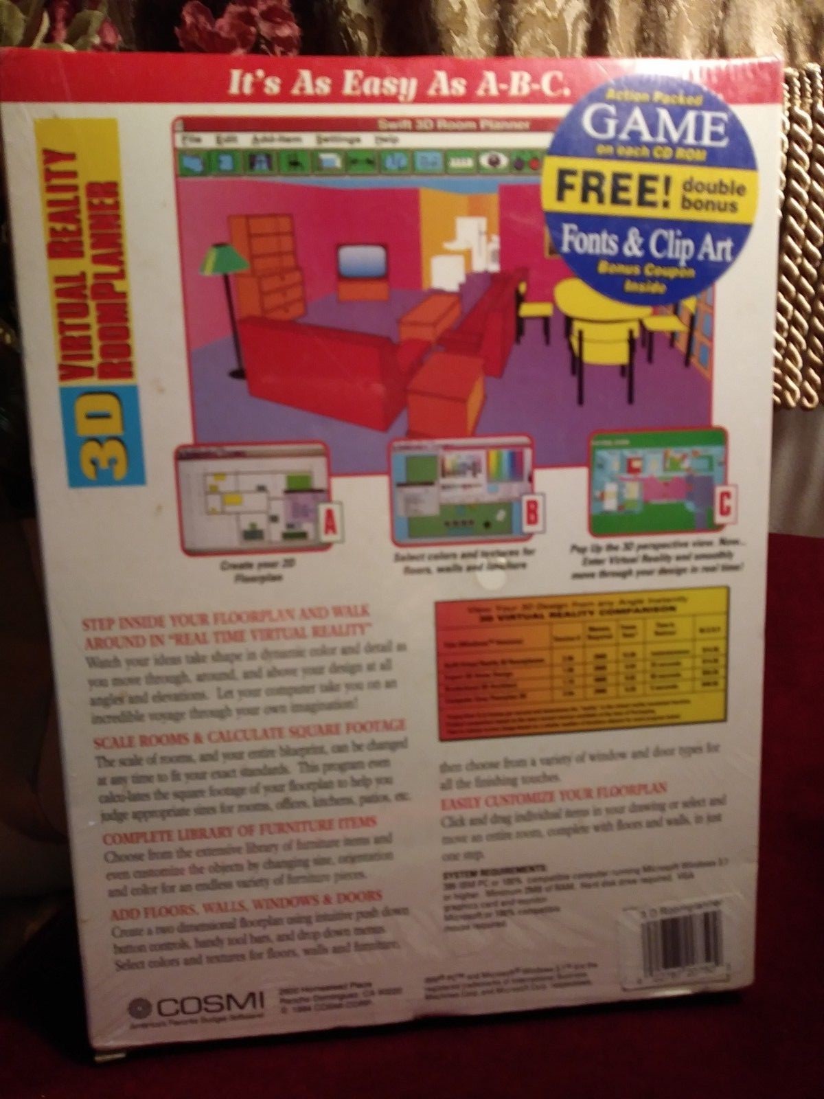COSMI Swift Platinum 3D Virtual Reality Room Planner For Windows PC