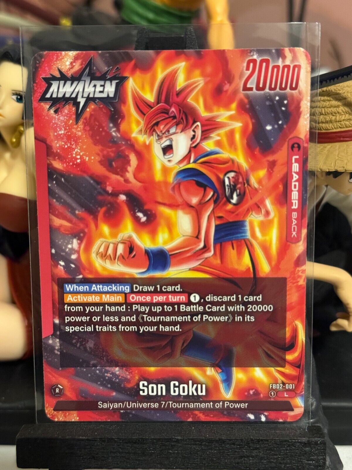 DB Super CG Fusion World Son Goku FB02-001 Blazing Aura DB Super CG Fusion World Son Goku FB02-001 Blazing Aura