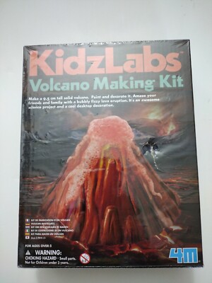 Volcano Making Kit by Kidz Labs Fun Science Products 4M NEW FactorySEALED Age 8+