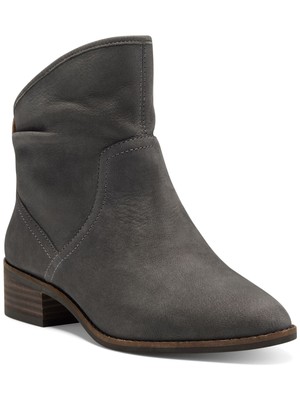 

LUCKY BRAND Женские серые кожаные ботильоны Lollin на наборном каблуке, Серый, LK-LOLLIN