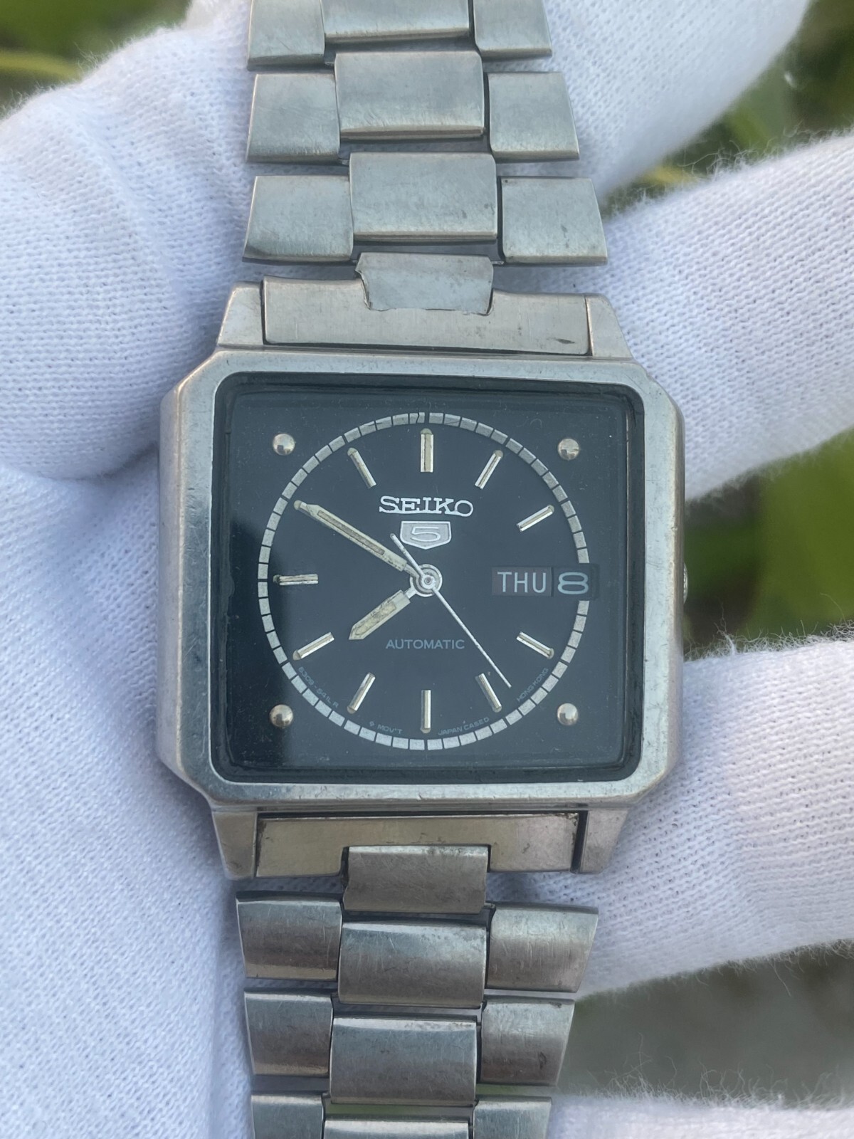Vintage Seiko 5 Square 6309-546B Automatic Japan Men's Watch