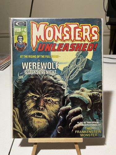 MONSTERS UNLEASHED MAGAZINE VOL 1 NO 4 FEB 1974 STAN LEE