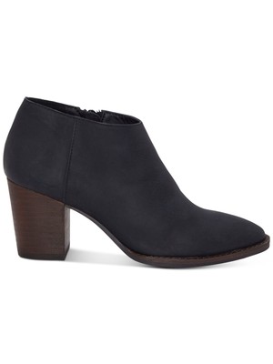 

LUCKY BRAND Женские черные кожаные ботильоны на молнии Pamira Comfort на блочном каблуке, размер 8,5 м, Черный, LK-PAMIRA