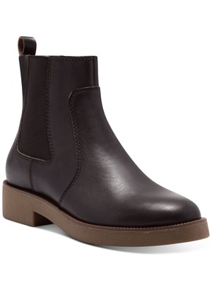 БРЕНД LUCKY Женские коричневые туфли Goring Ressy с круглым носком на блочном каблуке из кожи Челси 9,5 М