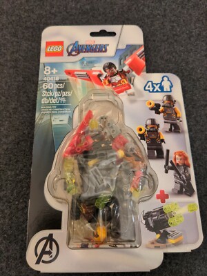 New Lego Marvel Winged Falcon & Black Widow Team Up Set  4 Minifigures 40418 AIM