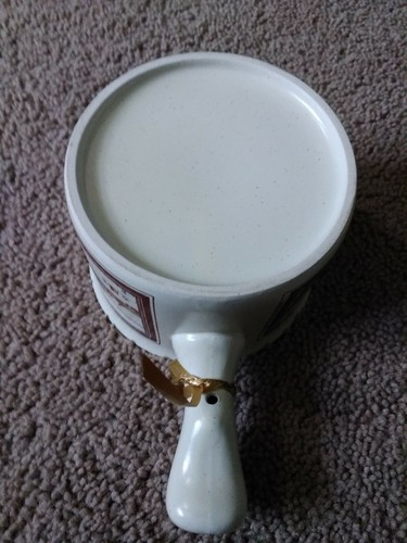 Watkins Almanac March 1904 Soup Chilli Bowl with Handle, Stoneware