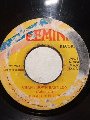 Hugh Griffiths     Chant Down Babylon - 7'' Vinyl Single 1983 #1